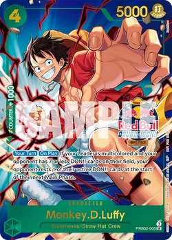 Monkey.D.Luffy [Red Bull Double Don!! Winner] PRB02-005